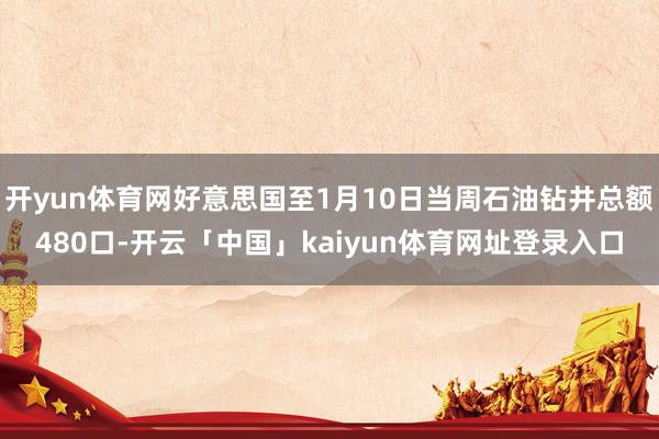 开yun体育网好意思国至1月10日当周石油钻井总额480口-开云「中国」kaiyun体育网址登录入口